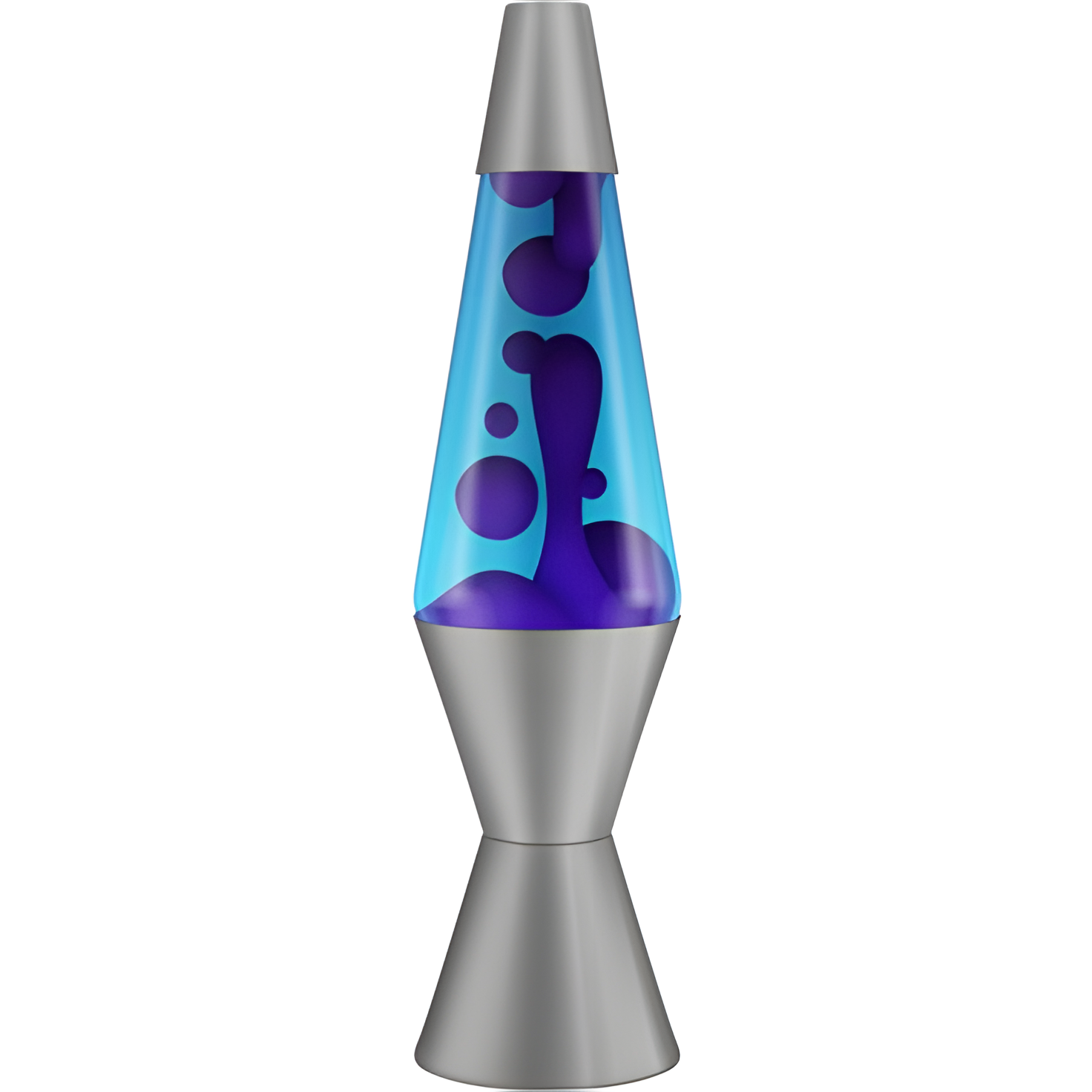Lava Lamp - 14.5" Cosmic Wave - The Original Motion Light - Purple Wax And Blue Liquid - Item #2633