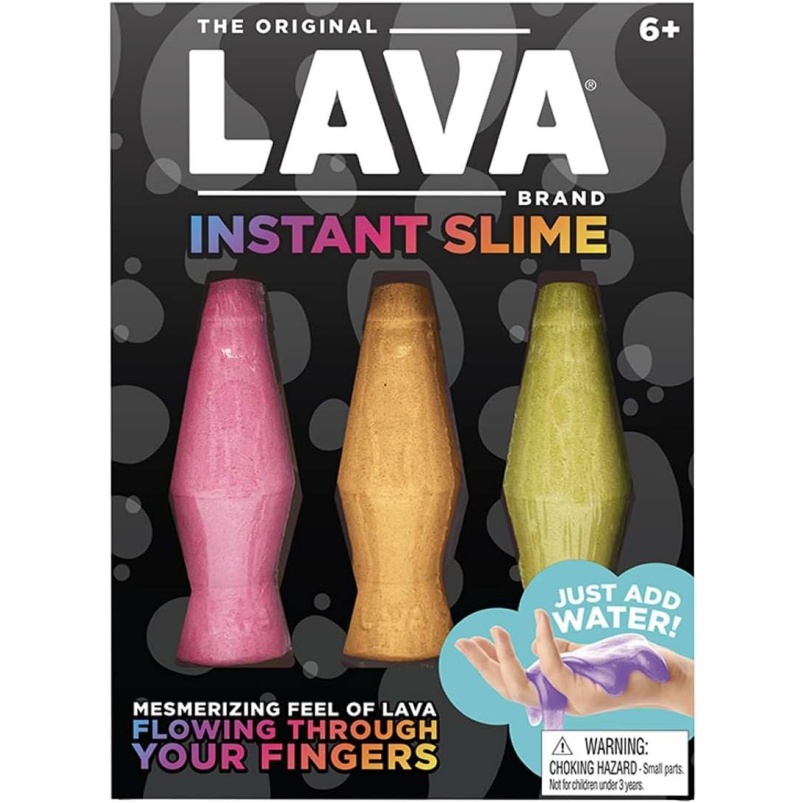 Lava Brand Instant Slime - Make Your Own Slime Activity Kit - Includes 3 Different Colored Slimes - Just Add Water - Ages 6 And Up - Image 2