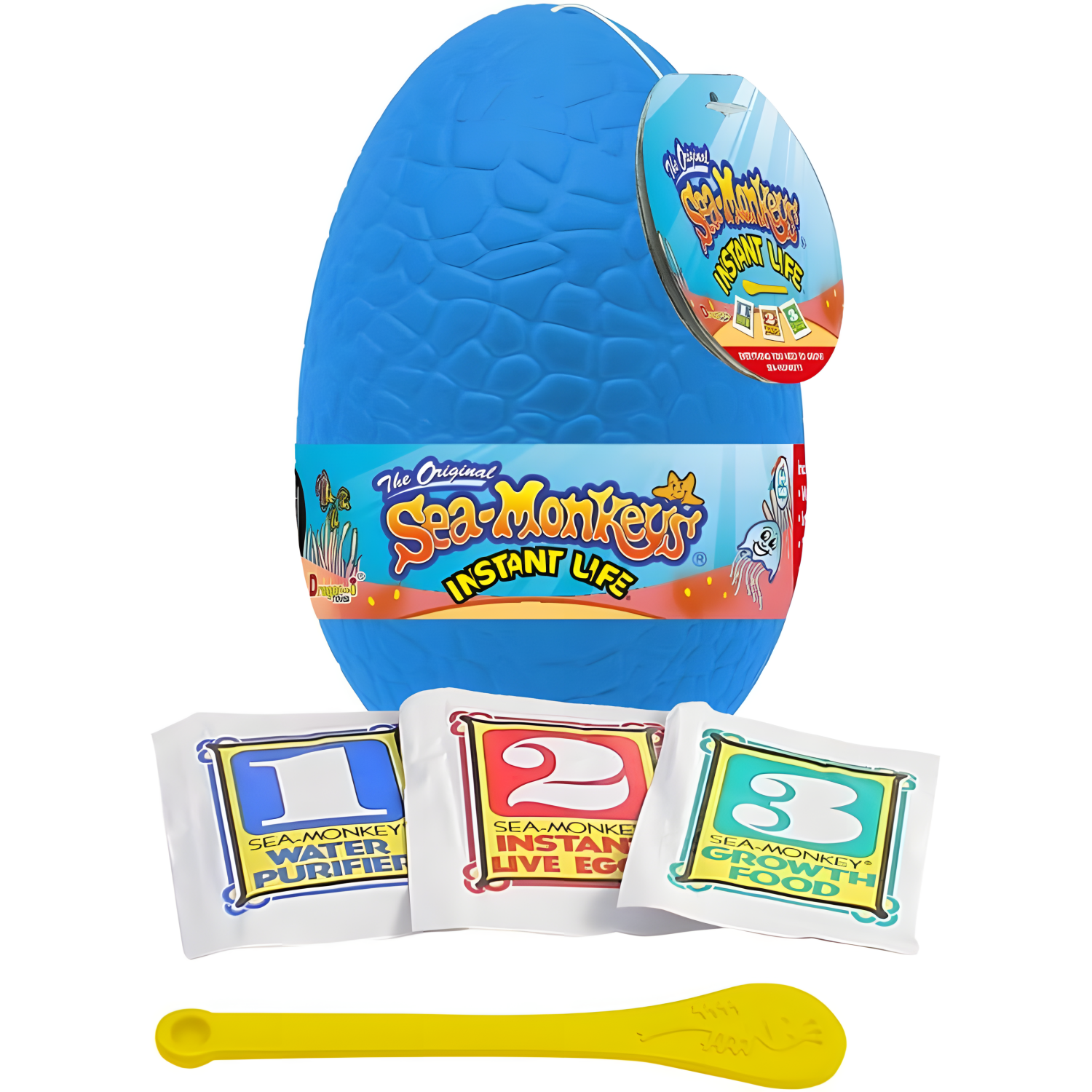 Sea-Monkeys Egg Instant Life - World's Only Instant Pets - Assorted Colors - Ages 6+ (Pack Of 1)