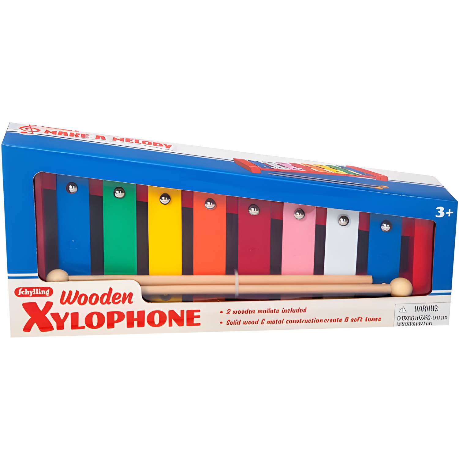 Schylling Wooden Xylophone - Colorful Kids Instrument - Includes Wooden Mallets And Embossed Metal Keys - Ages 3 And Up - Image 6