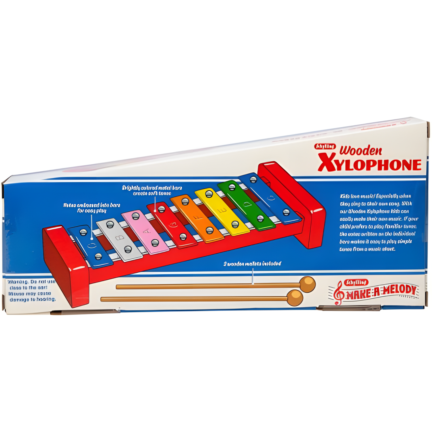 Schylling Wooden Xylophone - Colorful Kids Instrument - Includes Wooden Mallets And Embossed Metal Keys - Ages 3 And Up - Image 7