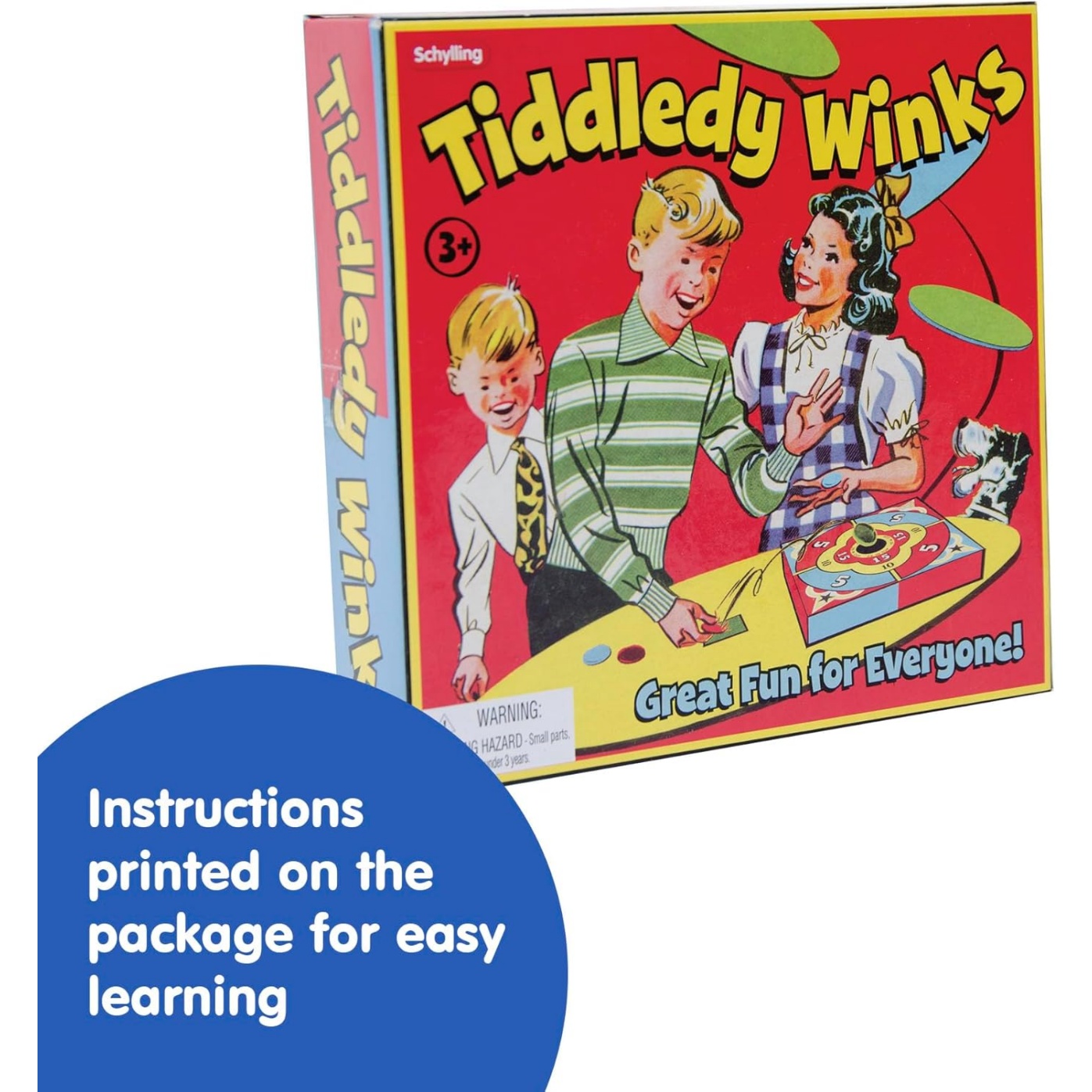 Schylling Tiddledy Winks - Classic Game For The Whole Family - Includes Game Board, Cup, And Winks - Ages 3 And Up - Image 3