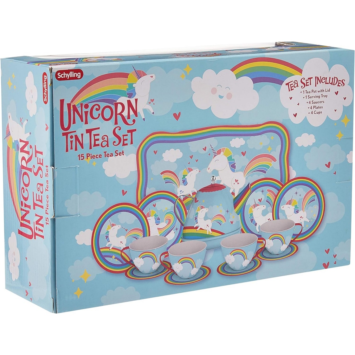 Schylling Schylling Unicorn Tin Tea Set - Image 2