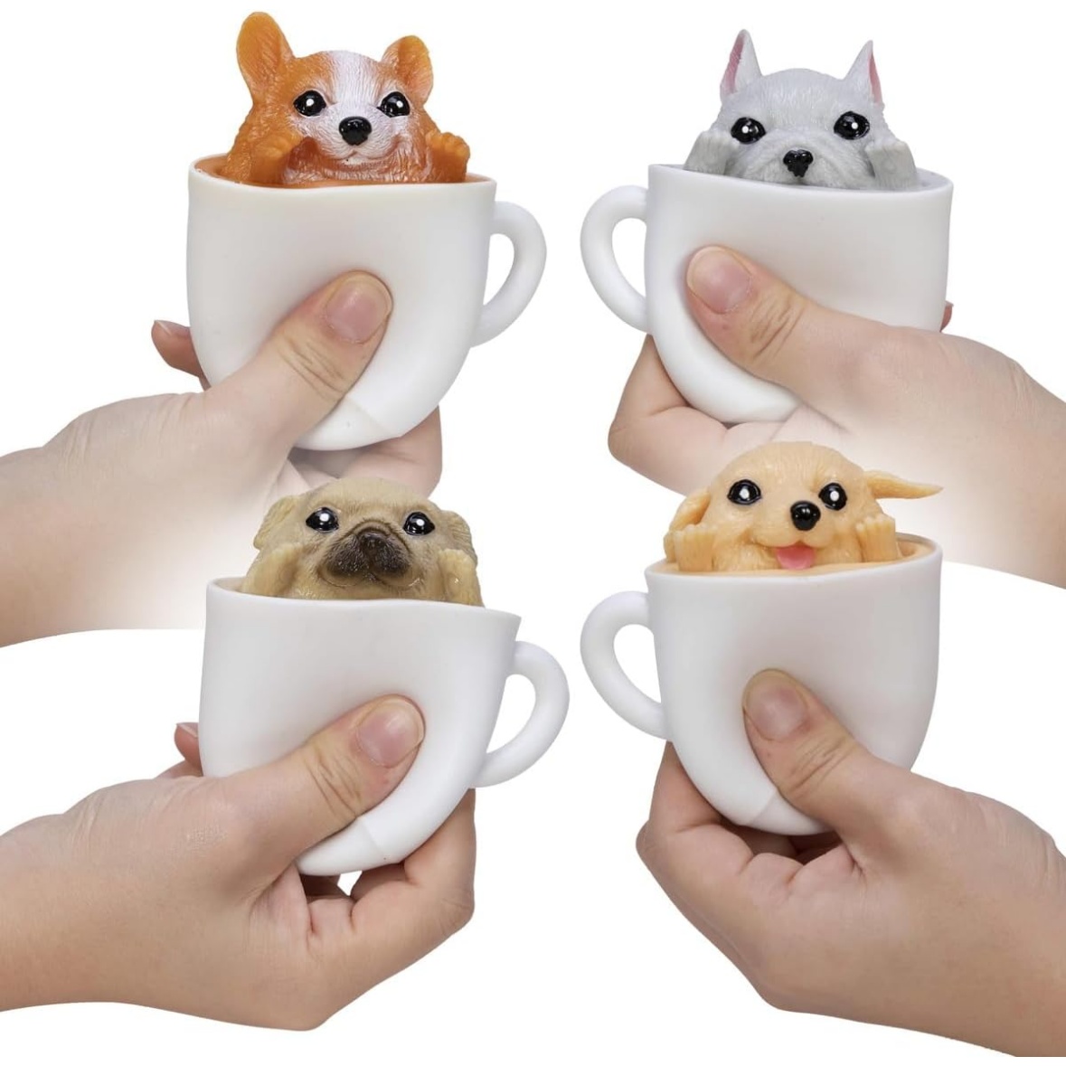 Schylling Pup In A Cup - Squeeze To Reveal Adorable Caffeine-Themed Companions - Style May Vary (Pack Of 1) - Image 2