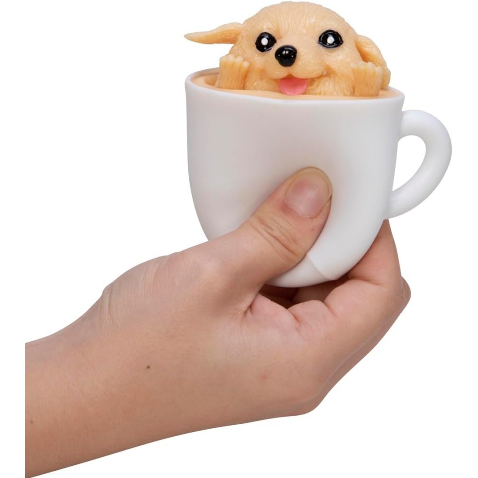 Schylling Pup In A Cup - Squeeze To Reveal Adorable Caffeine-Themed Companions - Style May Vary (Pack Of 1) - Image 4