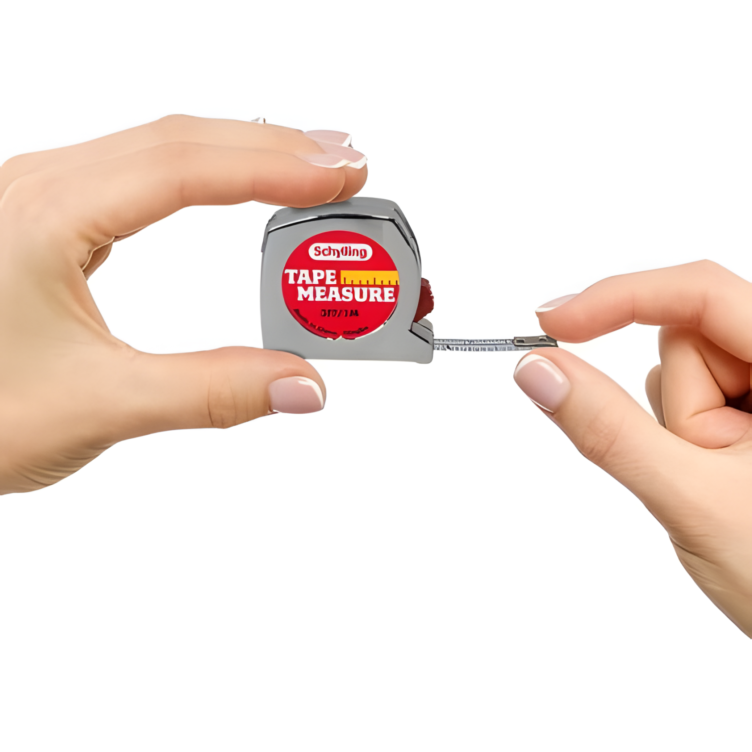 Schylling Mini Tape Measure - 1.5" Real Working 3 Foot Long Retractable Pocket-Sized Tape Measure - Includes Carabiner Clip And Chain - Ages 3 And Up - Image 4