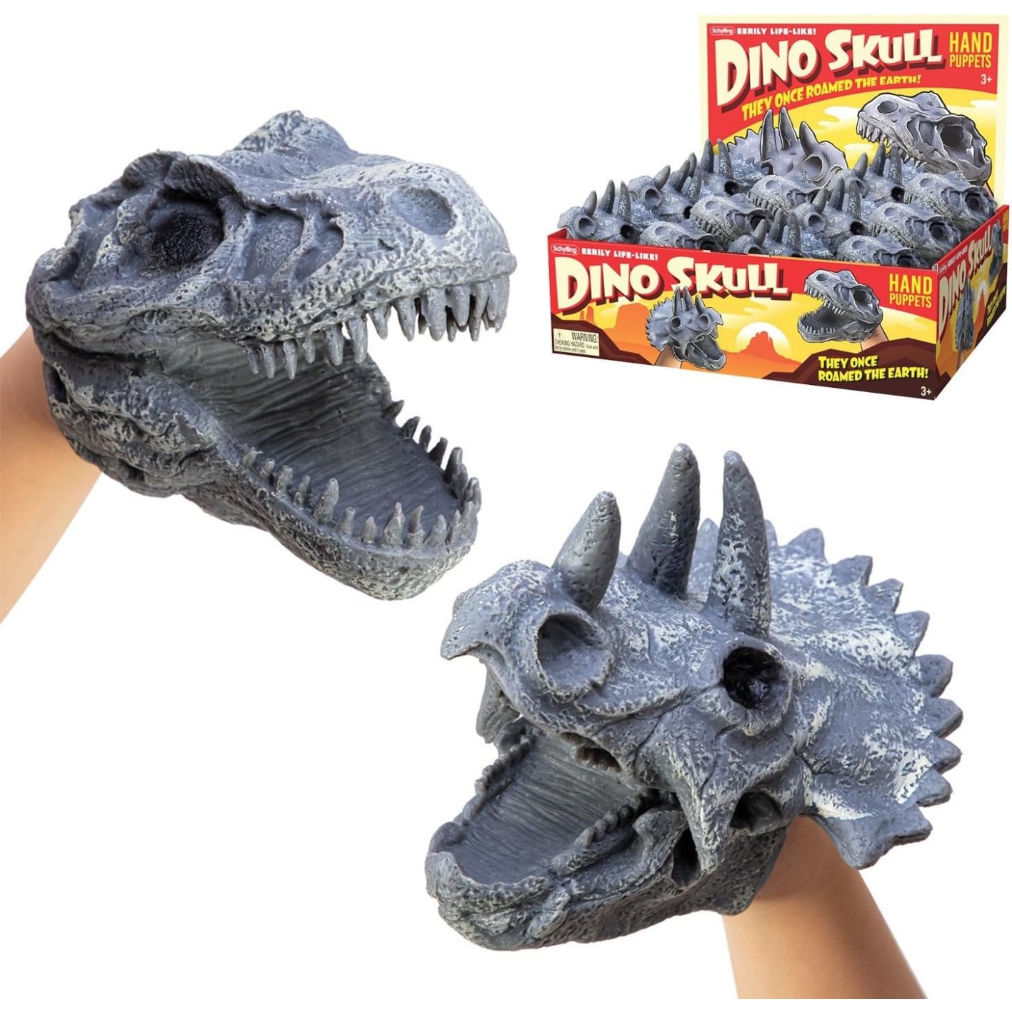 Schylling Dino Skull Hand Puppet