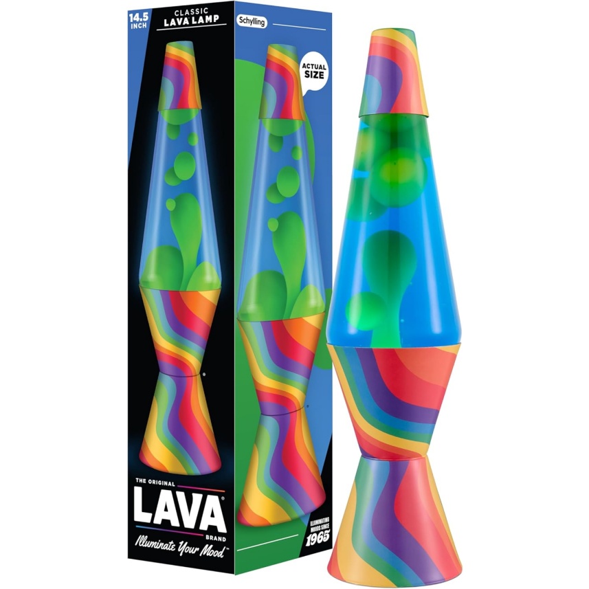 The Original Lava Lamp - 14.5" Aurora Borealis – Classic Liquid Motion Lamp - Purple Wax And Blue Liquid - Item #2047 - Image 11