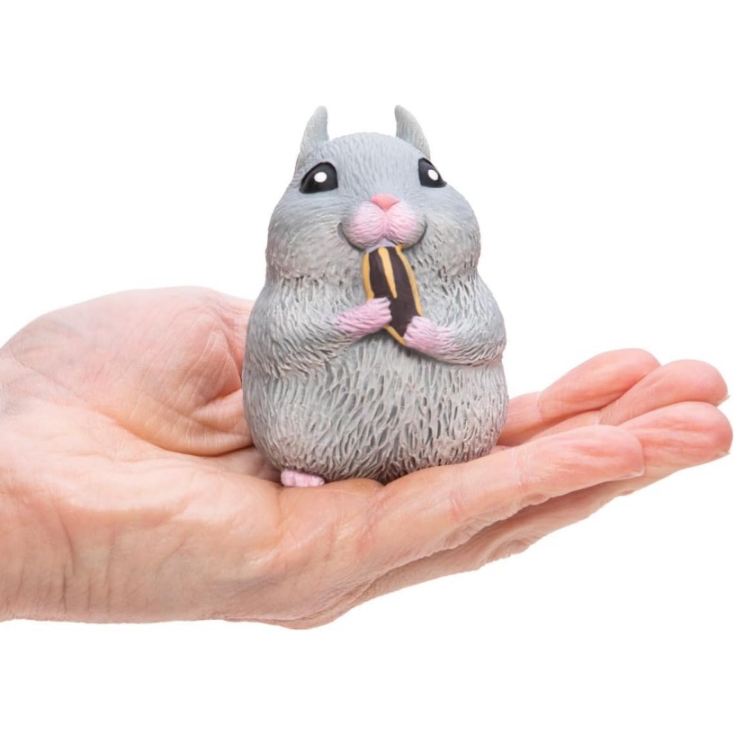 Schylling Chonky Cheeks Hamster - Squishy Squeeze Toy - Color May Vary - Age 3+ (Pack Of 1) - Image 2