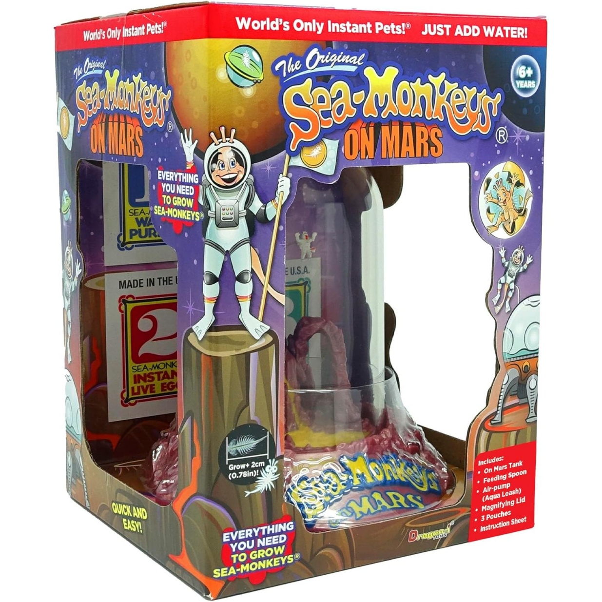 Sea-Monkeys On Mars - World's Only Instant Pets - Ages 6+ (Pack Of 1)